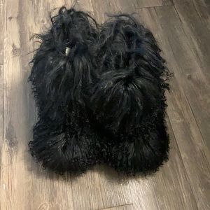 Fluff Momma Mongolian UGG Boots Set With Purse